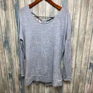 Athleta Open Back Sweater sz L Stretch # V636